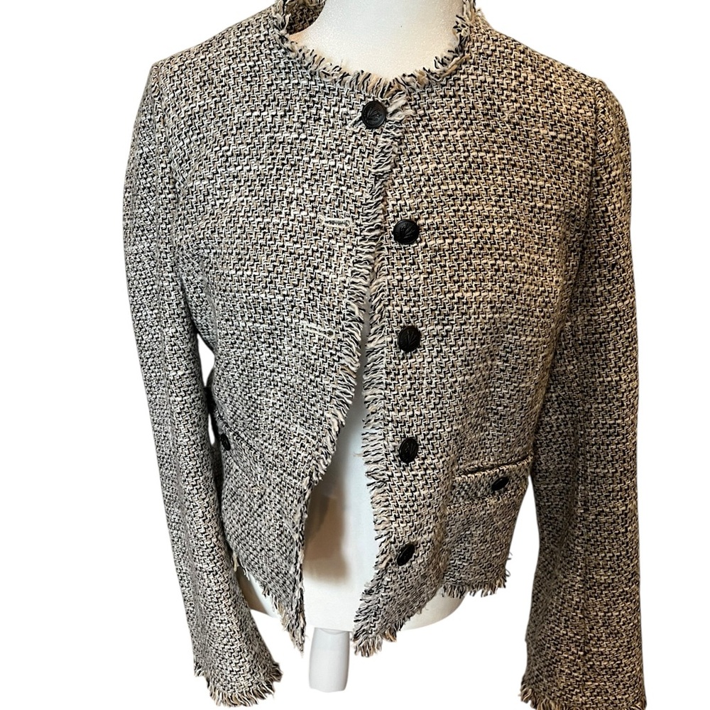 NWT Rag & Bone Black and White Carmen Tweed Blazer - Picture 10 of 10